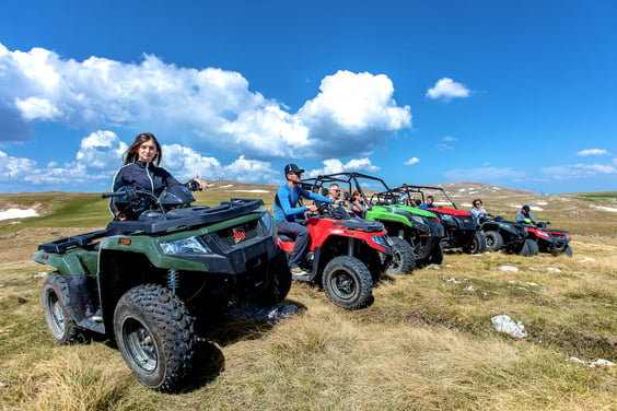 atv with friends